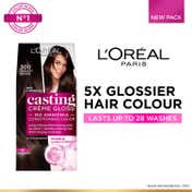 L'Oreal Paris Casting Creme Gloss Hair Color, 300 Darkest Brown, 87.5g+72ml