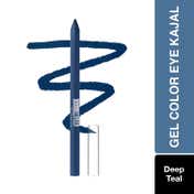 Maybelline New York Tattoo Gel Colored Kajal Matte Finish - Deep Teal Blue (1.2 g)