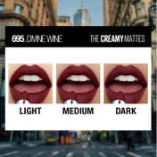 Maybelline New York Color Sensational Creamy Matte Lipstick - 695 Divine Wine (3.9 g)