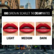 Maybelline New York Color Sensational Creamy Matte Lipstick - 690 Siren In Scarlet (3.9 g)