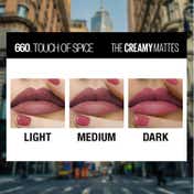 Maybelline New York Color Sensational Creamy Matte Lipstick Pack of 2 (Shades 691 & 660)