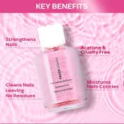 Faces Canada Nail Enamel Remover - Transparent 01, Vitamin E, Non Drying, Gentle on Nails (30 ml)
