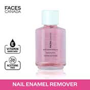 Faces Canada Nail Enamel Remover - Transparent 01, Vitamin E, Non Drying, Gentle on Nails (30 ml)