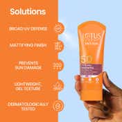 Lotus Herbals Safe Sun UV Screen Matte Gel Pa+++ SPF 50 Sunscreen - (50g)