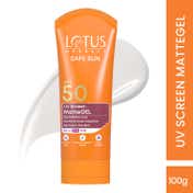 Lotus Herbals Safe Sun UV Screen Matte Gel Pa+++ SPF 50 Sunscreen - (100g)
