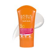 Lotus Herbals Safe Sunblock Cream Pa++ SPF 30 - (100g)