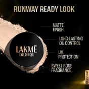 Lakme Forever Matte Face Powder Matte Finish Oil Cointrol for Rosy Glow Soft - Pink (40 g)