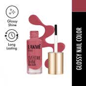 Lakme 9 to 5 Primer + Gloss Nail Color - Ruby Rush (6 ml)