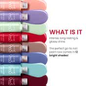 Lakme 9 to 5 Primer + Gloss Nail Color - Mulberry Bush (6 ml)