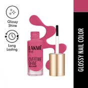 Lakme 9 to 5 Primer + Gloss Nail Color - Magenta Mix (6 ml)
