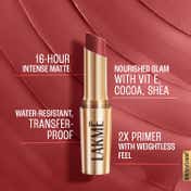 Lakme 9to5 Powerplay Priming Matte Lipstick Lasts 16hrs - Roseatte Red (3.6 g)