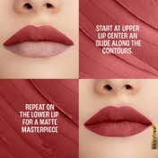 Lakme 9to5 Powerplay Priming Matte Lipstick Lasts 16hrs - Roseatte Red (3.6 g)