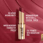 Lakme 9to5 Powerplay Priming Matte Lipstick Lasts 16hrs - Berry Base (3.6 g)