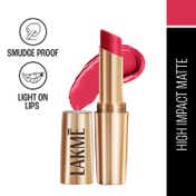 Lakme 9to5 Powerplay Priming Matte Lipstick Lasts 16hrs - Ruby Rush (3.6 g)