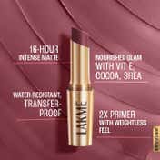Lakme 9to5 Powerplay Priming Matte Lipstick Lasts 16hrs - Pink Party (3.6 g)