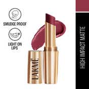 Lakme 9to5 Powerplay Priming Matte Lipstick Lasts 16hrs - Maroon Mix (3.6 g)