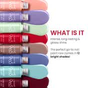 Lakme 9To5 Overtime Shine Nail Colour - Scarlet Blaze (6 ml)