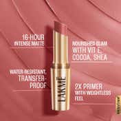 Lakme 9to5 Powerplay Priming Matte Lipstick Lasts 16hrs - Blushing Nude (3.6 g)