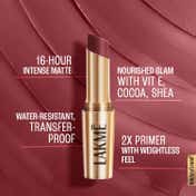 Lakme 9to5 Powerplay Priming Matte Lipstick Lasts 16hrs - Rosy Sunday (3.6 g)