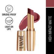 Lakme 9to5 Powerplay Priming Matte Lipstick Lasts 16hrs - Rosy Sunday (3.6 g)