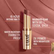 Lakme 9to5 Powerplay Priming Matte Lipstick Lasts 16hrs - Nude Touch (3.6 g)