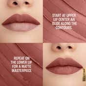 Lakme 9to5 Powerplay Priming Matte Lipstick Lasts 16hrs - Nude Touch (3.6 g)