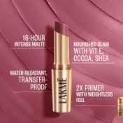 Lakme 9to5 Powerplay Priming Matte Lipstick Lasts 16hrs - Mauve Matter (3.6 g)