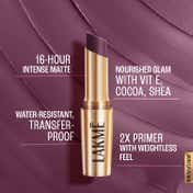 Lakme 9to5 Powerplay Priming Matte Lipstick Lasts 16hrs - Garnet Punch (3.6 g)