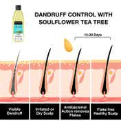 Soulflower Tea Tree Anti Dandruff Hair Oil - (225ml)