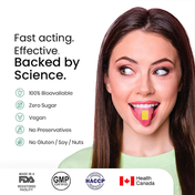 Wellbeing Nutrition Melts Vegan Vitamin B12 Folate, Brahmi, For Brain, Heart & Nervous System Support (30 Strips)