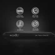 Ikonic Professional Slim Titanium Shine Hair Straightener (Black & Silver)