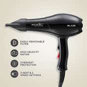 Ikonic Professional Blaze Hair Dryer (Black)