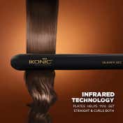 Ikonic Professional Gleam Hair Straightener (Black & Rose Gold)