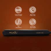 Ikonic Professional Gleam Hair Straightener (Black & Rose Gold)