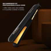 Ikonic Professional Gleam Hair Straightener (Black & Rose Gold)