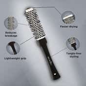 Ikonic Professional Blow Dry Brush - BDB 25 (Black & Grey)