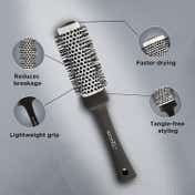 Ikonic Professional Blow Dry Brush - BDB 32 (Black & Grey)