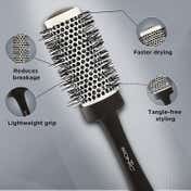 Ikonic Professional Blow Dry Brush - BDB 43 (Black & Grey)