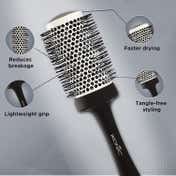 Ikonic Professional Blow Dry Brush - BDB 52 (Black & Grey)
