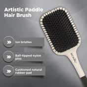 Ikonic Professional Artistic Paddle Brush (White & Black)