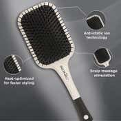 Ikonic Professional Artistic Paddle Brush (White & Black)