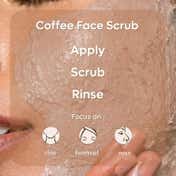 mCaffeine Naked & Raw Tan Removal Coffee Face Scrub - (100g)