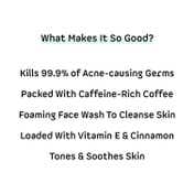 mCaffeine Naked & Raw Cappuccino Coffee Foaming Face Wash - (75ml)