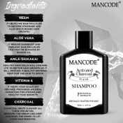 Mancode Activated Charcoal Shampoo (200ml)