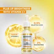 Garnier Vit C + Face Serum for Skin Brightening with 2% Niacinamide & 0.5% Salicylic Acid (30 ml)