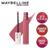 Maybelline New York Super Stay Matte Ink Lipstick, 15 Lover + Garnier Micellar Cleansing Water Combo