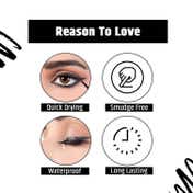 Insight Cosmetics Shiny Waterproof Eyeliner - Black (5 ml)