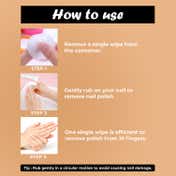 Insight Cosmetics Red Rose Nail Polish Remover Wipes (40 Pcs)