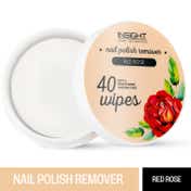 Insight Cosmetics Red Rose Nail Polish Remover Wipes (40 Pcs)