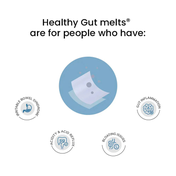 Wellbeing Nutrition Melts Healthy Gut Probiotic 10B CFU Digestive Enzymes and FOS (30 Strips)